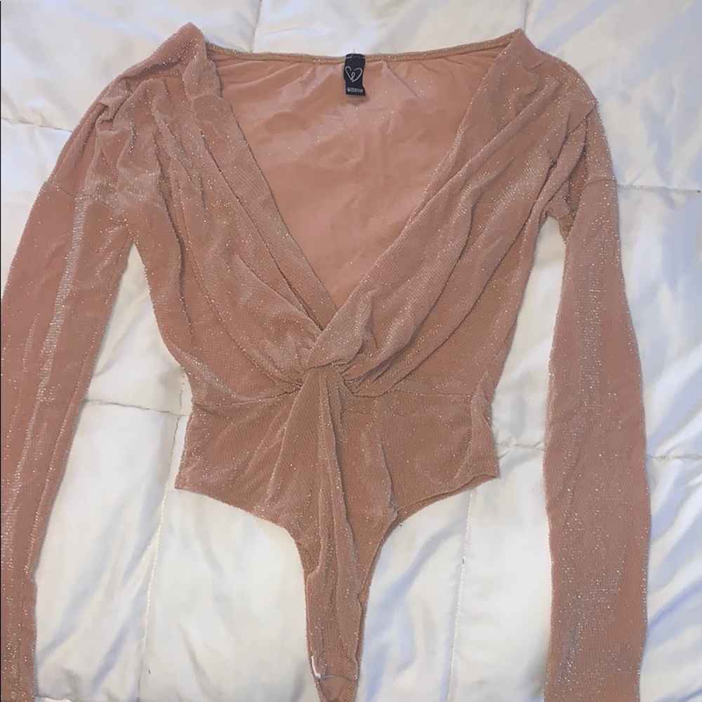 V Neckline Body Suit